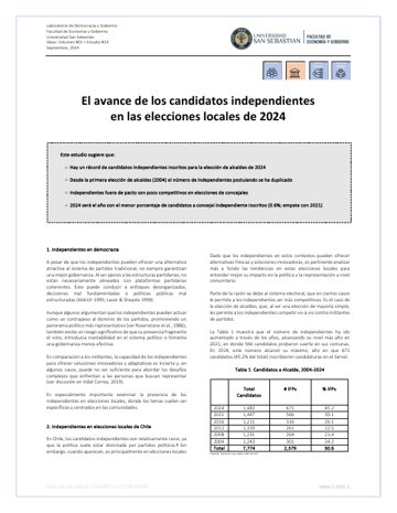El avance de los candidatos independientes en las elecciones locales de 2024