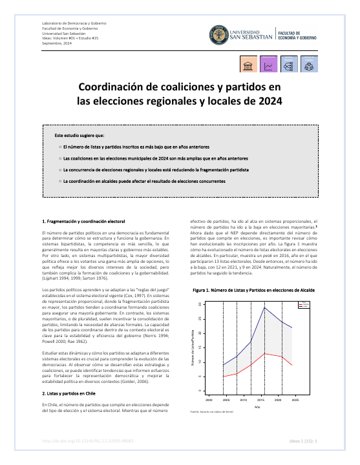Coordinación de coaliciones y partidos en las elecciones regionales y locales de 2024