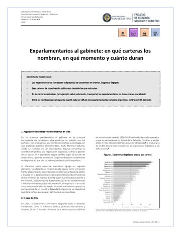 Exparlamentarios al gabinete: En qué carteras los nombran, en qué momento y cuánto duran